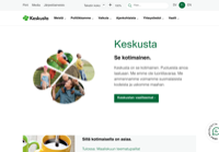 First screen capture by European Democracy Consulting's Logos Project for Keskusta