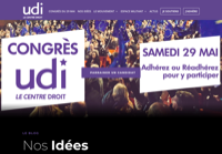 First screen capture by European Democracy Consulting's Logos Project for Union des Démocrates et Indépendants