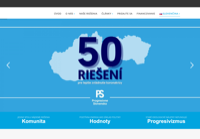 First screen capture by European Democracy Consulting's Logos Project for Progresívne Slovensko