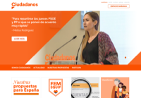 First screen capture by European Democracy Consulting's Logos Project for Ciudadanos