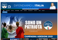 First screen capture by European Democracy Consulting's Logos Project for Fratelli d’Italia