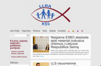 First screen capture by European Democracy Consulting's Logos Project for Electoral Action of Poles in Lithuania – Christian Families Alliance