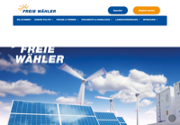 First screen capture by European Democracy Consulting's Logos Project for Freie Wähler