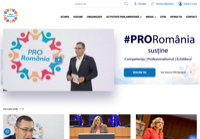 First screen capture by European Democracy Consulting's Logos Project for Pro România