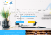 First screen capture by European Democracy Consulting's Logos Project for Coalición Canaria