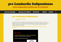First screen capture by European Democracy Consulting's Logos Project for Pro Lombardia Indipendenza