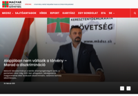 First screen capture by European Democracy Consulting's Logos Project for Magyar Kereszténydemokrata Szövetség
