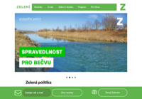First screen capture by European Democracy Consulting's Logos Project for Zelení
