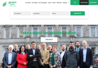 First screen capture by European Democracy Consulting's Logos Project for Irish Green Party / Comhaontas Glas