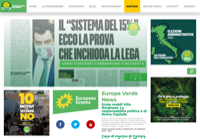 First screen capture by European Democracy Consulting's Logos Project for Federazione dei Verdi