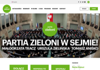 First screen capture by European Democracy Consulting's Logos Project for Partia Zieloni