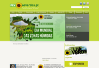 First screen capture by European Democracy Consulting's Logos Project for Partido Ecologista Os Verdes