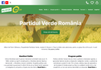 First screen capture by European Democracy Consulting's Logos Project for Partidul Verde