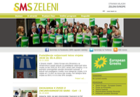 First screen capture by European Democracy Consulting's Logos Project for SMS Zeleni Evrope