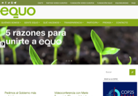 First screen capture by European Democracy Consulting's Logos Project for Verdes Equo