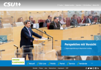 First screen capture by European Democracy Consulting's Logos Project for Christlich-Soziale Union in Bayern