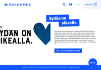 First screen capture by European Democracy Consulting's Logos Project for Kansallinen Kokoomus