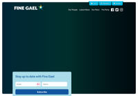 First screen capture by European Democracy Consulting's Logos Project for Fine Gael