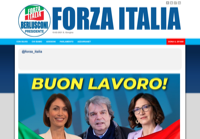 First screen capture by European Democracy Consulting's Logos Project for Forza Italia