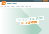 First screen capture by European Democracy Consulting's Logos Project for Chrëschtlech Sozial Vollekspartei