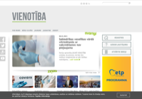 First screen capture by European Democracy Consulting's Logos Project for Vienotība