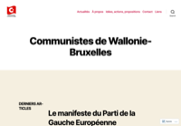 First screen capture by European Democracy Consulting's Logos Project for Communistes Wallonie-Bruxelles