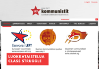 First screen capture by European Democracy Consulting's Logos Project for Suomen Kommunistinen Puolue