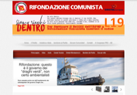 First screen capture by European Democracy Consulting's Logos Project for Rifondazione Communista