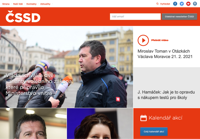 First screen capture by European Democracy Consulting's Logos Project for Česká strana sociálne demokratická