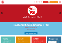 First screen capture by European Democracy Consulting's Logos Project for Partito Socialista Italiano