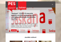 First screen capture by European Democracy Consulting's Logos Project for Sociāldemokrātiskā Partija Saskaņa