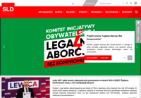 First screen capture by European Democracy Consulting's Logos Project for Sojusz Lewicy Demokratycznej